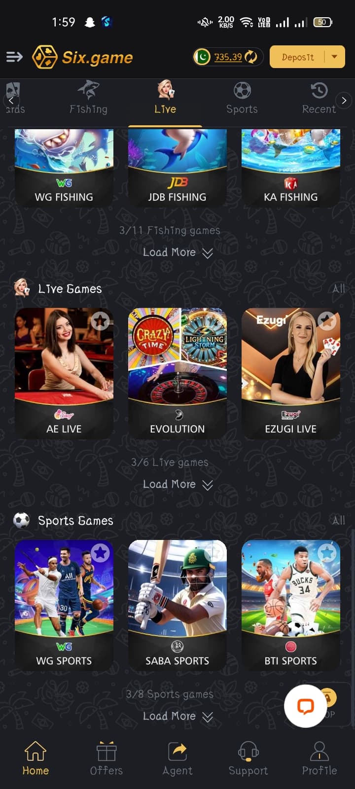 Featured image for  Six Game: A bonuses